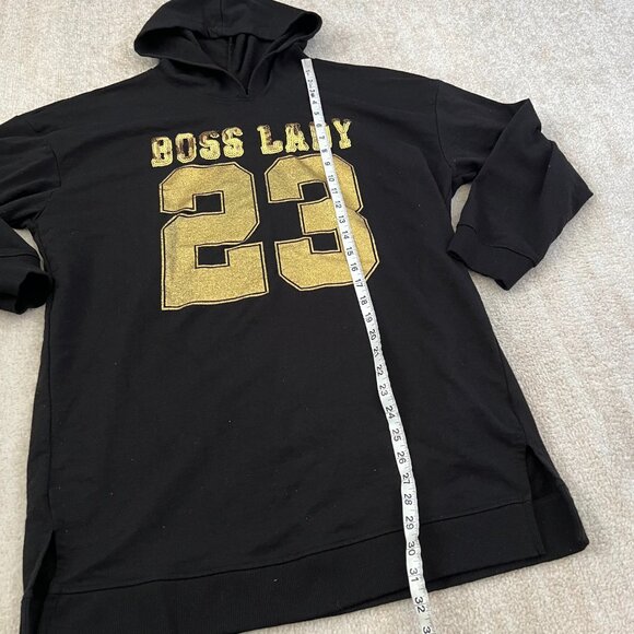 Ashley Stewart Sport Boss Lady Graphic Tunic Hoodie Sweatshirt 14/16 - Picture 5 of 10